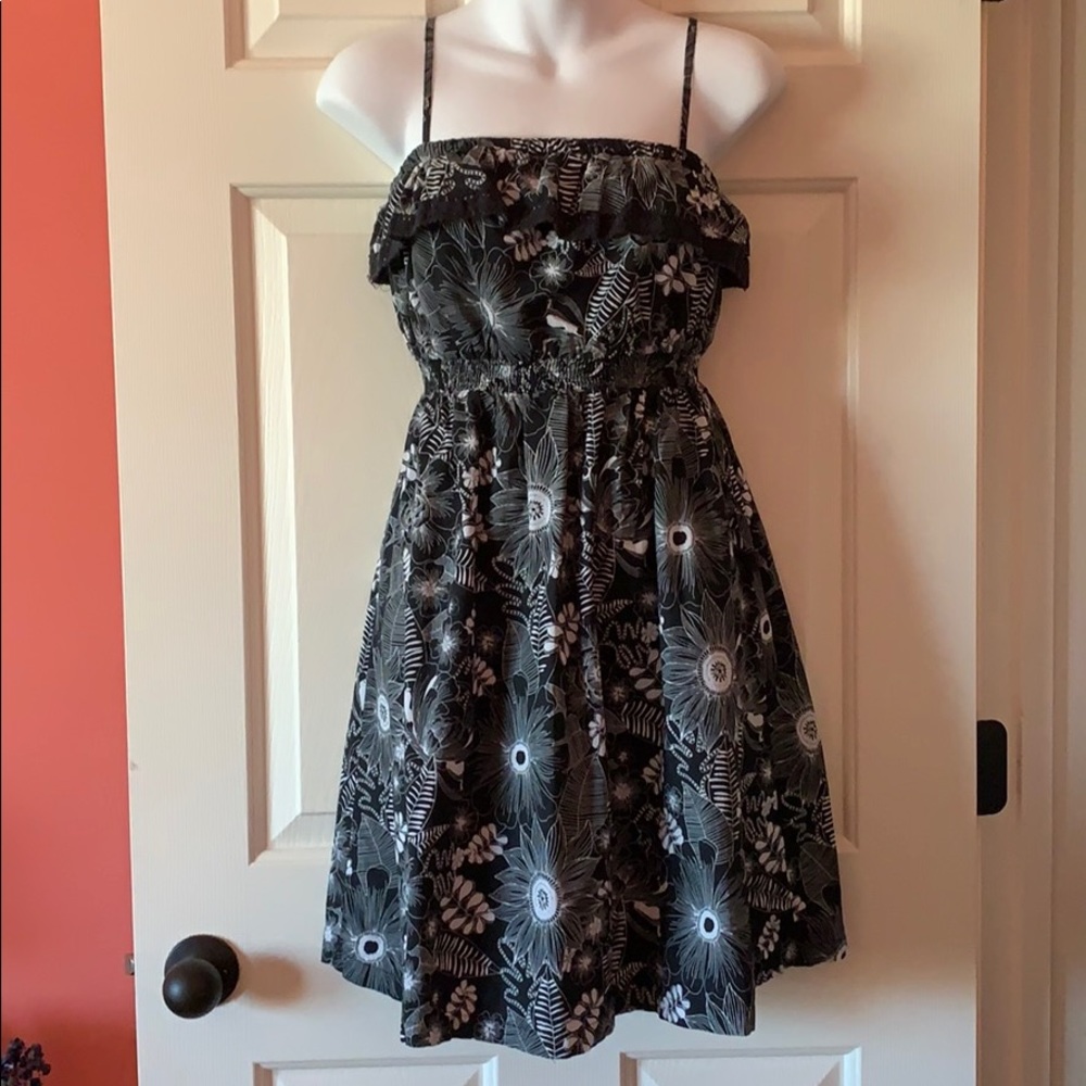 SO | Black and White Floral Dress